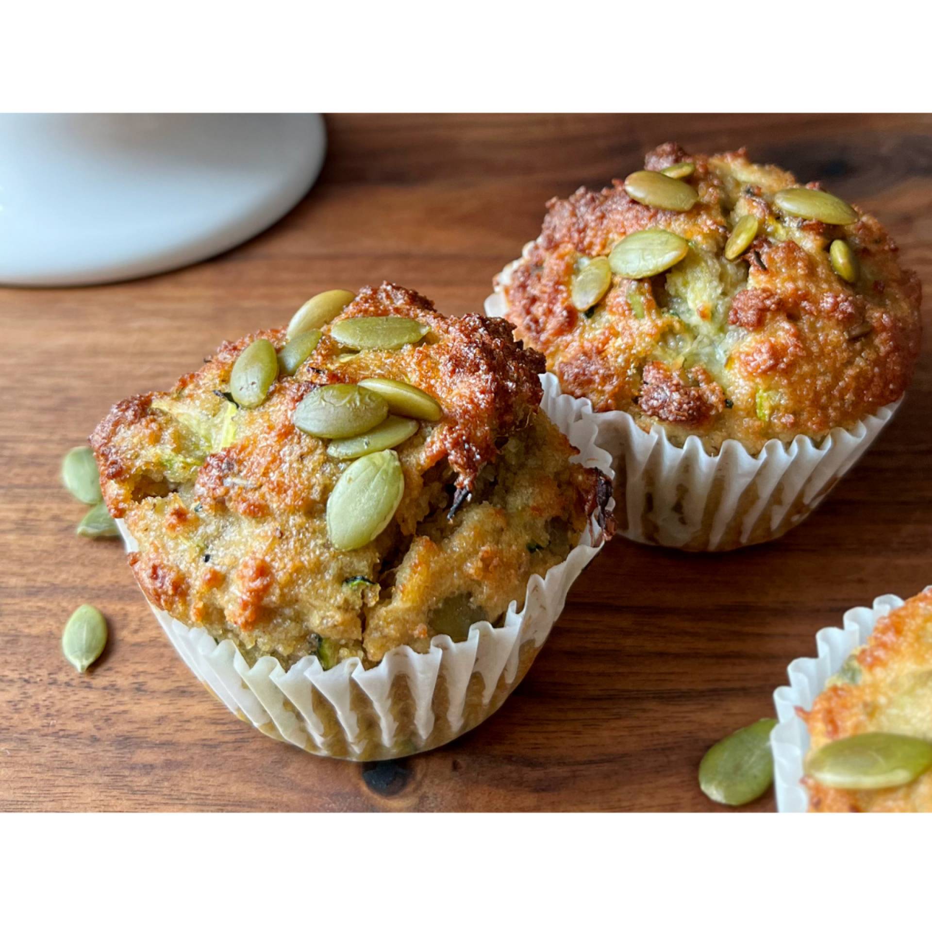 ZUCCHINI ALMOND MARKET MUFFINS