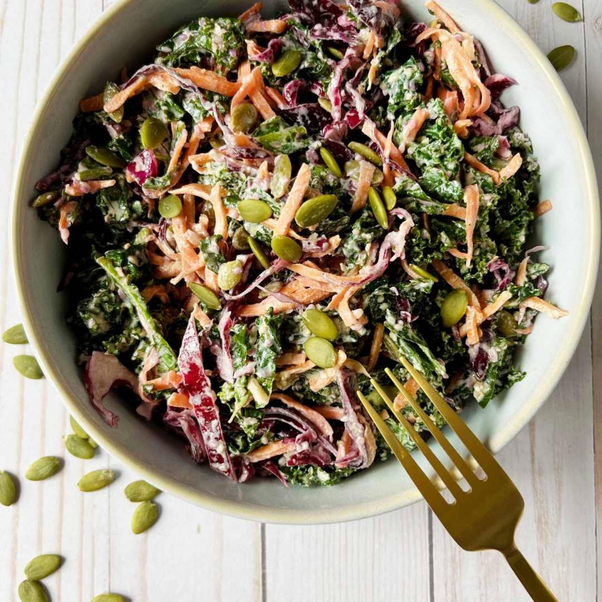 KALE & CABBAGE SLAW