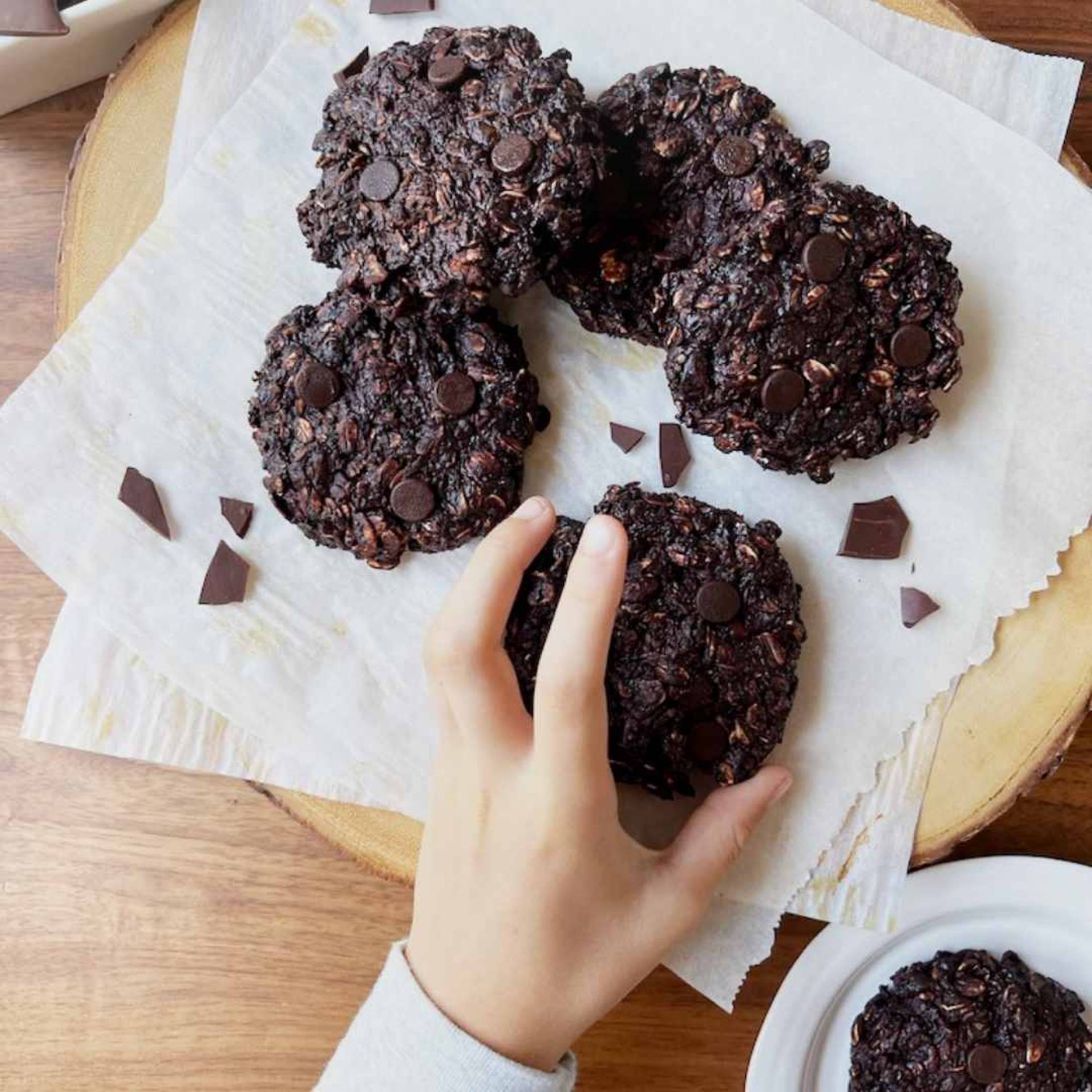 DOUBLE CHOCOLATE BREAKFAST COOKIES